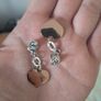 GUESS Silver-Tone Dangle Heart Earrings Image 4