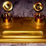 Early Victorian Brass Inkstand Image 10