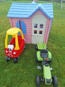 Little tikes ,doll hse , car and tractor