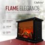 NEW SALE | Electric Fire, Electric Fireplace | Fireplace with LED Flame Effect | Battery Powered Lamp Image 2