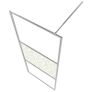 Walk-in Shower Wall ESG Glass with Stone Design 115x195 cm Image 3