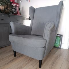 Armchair or armchairs , Ikea STRANDMON grey , wing chair , 120e