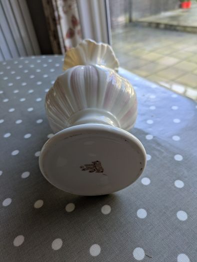 Belleek Fine Parian China vase with original box