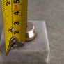Antique Small Crucifix INRI Cross Vintage Jesus Statue Chirstian on marble plinth. Image 2