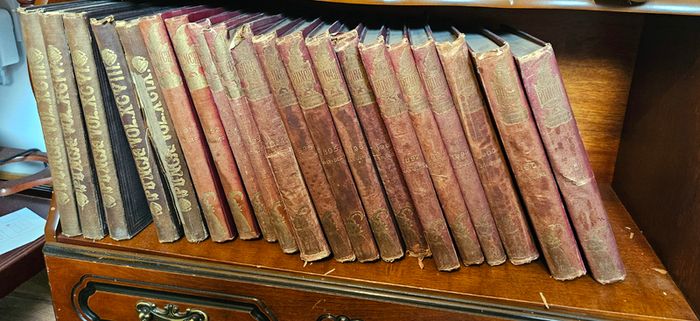Antique bound Punch Volumes x 20