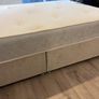 Small double bed: base, headboard and orthopedic memory foam mattress Image 2