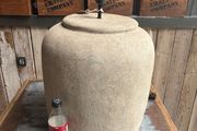 large pottery lamp
