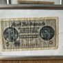 Set of 5 Vintage Banknotes in Frames  Historical Currency Display Image 3