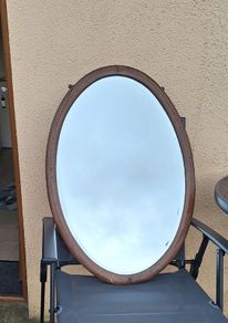 Antique oval mirror