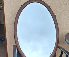 Antique oval mirror