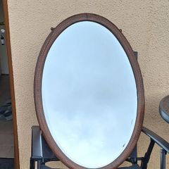 Antique oval mirror