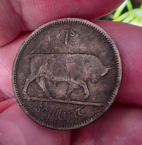 1937 irish silver shilling