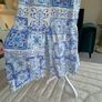 New Look Blue and White Faux Wrap Summer Dress Image 8