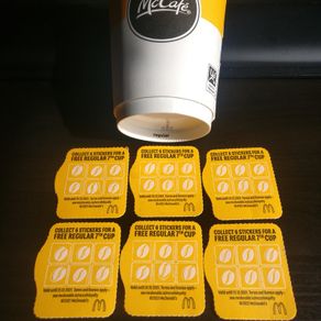 McDonalds Coffee Coupons X 6