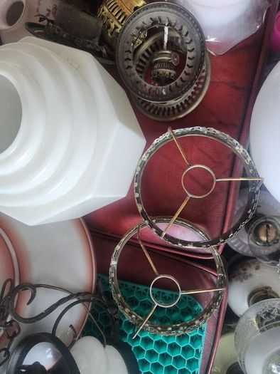 victorian oil laml shades . galleries.  burners etc