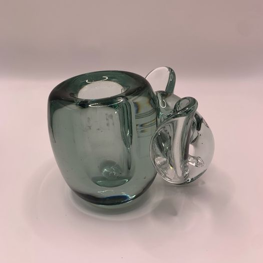 Vintage art glass Elephant shape Candholders