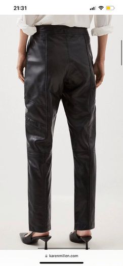 Women leather trousers leggings  karen millen 100% leather