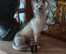 Vintage German Shepherd figure.