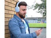 Bluetooth Headphones Blue/Silver Head Phones
