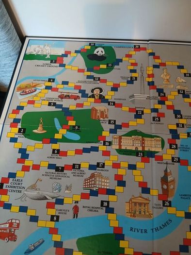 vintage discovering london board game