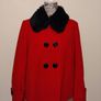 Cashmere Wool Red Occasion coat Jacket Image 4
