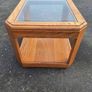Lovely rectangular coffee table with glass top Image 2