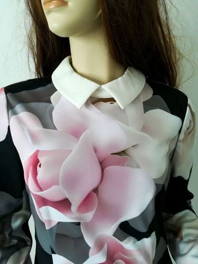 Ted Baker dress with collar, size 14 with bag