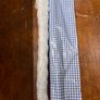 Large Red & Blue Plaid Oilcloth Roll Lot  Approx. 75m Image 5