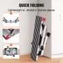 Folding Work Platform, 660 lbs Load Capacity, Aluminum Drywall Stool Ladder, Heavy Duty Work Bench w/ Non-Slip Feet, Ideal for Washing Vehicles, Cleaning, Painting, Decorating Image 2