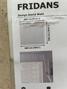 IKEA FRIDANS blackout blind 180x195 white - new Dublin 14