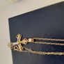 New 10k gold cross and chain beautiful detail Image 3