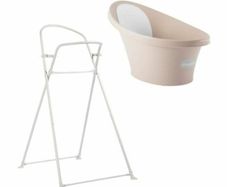 Shnuggle Taupe Baby Bath With Foldable Stand