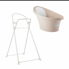 Shnuggle Taupe Baby Bath With Foldable Stand