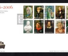 2006 Great Britain The 150th Anniversary of The National Portrait Gallery Commemorative Stamps First Day Cover (FDC)