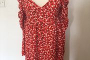 Next Ladies long sleeve Red &amp; Black dress size 14 price includes postage