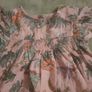 peach floral dress Image 2
