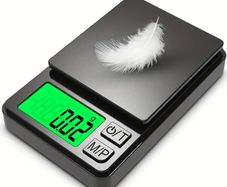 Precision Pocket Scale 1000g X 0.1g - Digital Gram, Food, Jewelry, Ounces/Grains Scale with Backlit LCD - Mini Scale for Travel