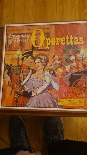 Treasury Of Great Operetta. 12 Vynal 33 RECORDS BOXED. All In Sleeves C/w Fabolous Booklet Of All The Conductors.