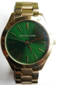 Michael Kors Slim Runway Quartz Green Dial Men's Watch MK-3435