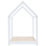 Kids Bed Frame White Solid Pine Wood 90x200 cm Image 5