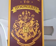 Welcome to Hogwarts metal sign