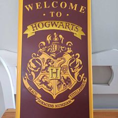 Welcome to Hogwarts metal sign