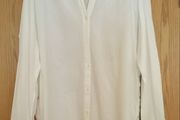 ZARA TRAFALUC Cotton Shirt Side-Laced White