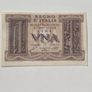 Bank Note 1939 Italian One Lira Note Regno D Italia UNC Image 2