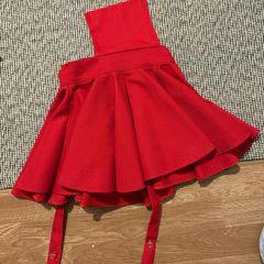 Billie Barry red dress uniform