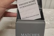 Grey Metal Match Holder