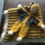 Pom Pom Hand Made Baby Blanket Image 7