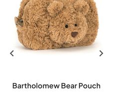 New JELLYCAT Bartholomew Bear Pouch