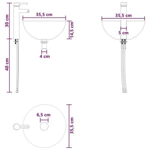Wall-Mounted Sink Vanity Set With 2 Drawers