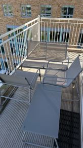 4-Piece Weather Resistant Glass Top Garden Dining Set